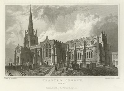 Thaxted Kerk, Essex door William Henry Bartlett