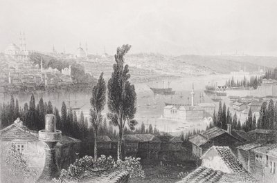 Het arsenaal vanuit de Pera, Turkije, uit 