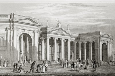 De Bank van Ierland, Dublin, gebouwd in 1729, uit 
