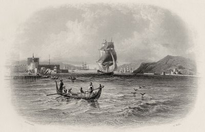 De Dardanellen, Turkije, gegraveerd door R. Willis door William Henry Bartlett