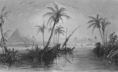 Het Land van Egypte, De Rivier de Nijl door William Henry Bartlett