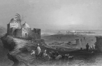 Tyrus, vanaf het vasteland door William Henry Bartlett