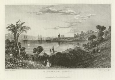 Wivenhoe, Essex door William Henry Bartlett