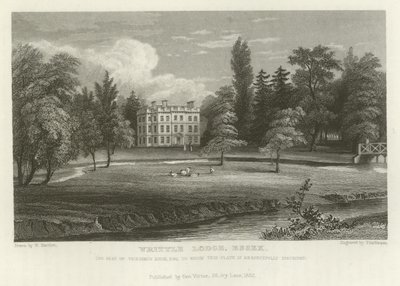 Writtle Lodge, Essex, het Landgoed van Vicesimus Knox, Esquire door William Henry Bartlett
