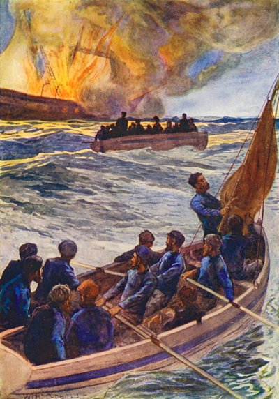 Illustratie voor De wereld van ijs of de walvisvaart van De Dolfijn door William Henry Charles Groome