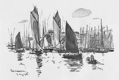 Concarneau, ca. 1906 door William Henry Charlton