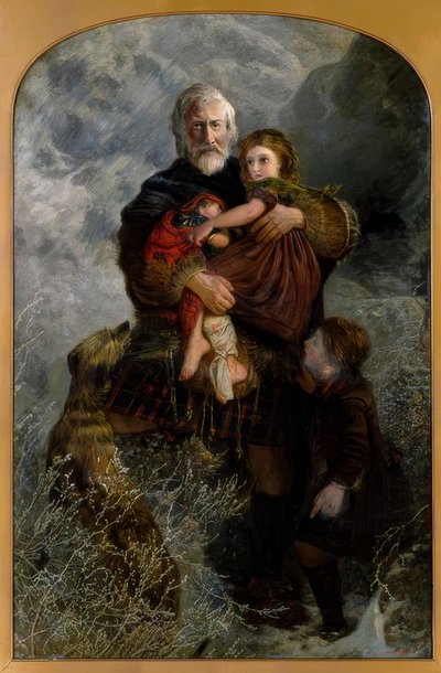 Bloedbad van Glencoe, vluchtelingen door William Henry Fisk