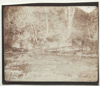 Een Bergbeekje dat Stroomt aan de Voet van Kasteel Doune door William Henry Fox Talbot