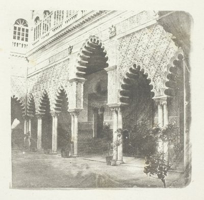Alcazar van Sevilla door William Henry Fox Talbot