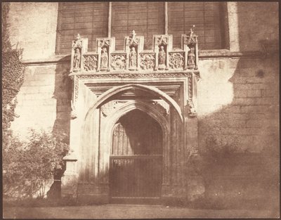 Een oude deur in Magdalen College, Oxford door William Henry Fox Talbot