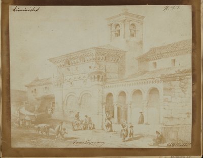 Verminderde Kopie van een Gravure van een Moorse Kerk door William Henry Fox Talbot