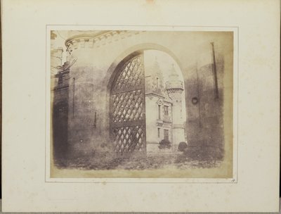 Toegangspoort, Abbotsford door William Henry Fox Talbot