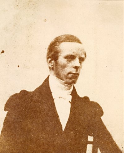Portret van een man door William Henry Fox Talbot