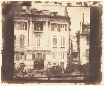 Parijse Stadshuizen in Parijs door William Henry Fox Talbot