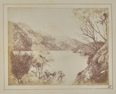 Landschap van Loch Katrine door William Henry Fox Talbot