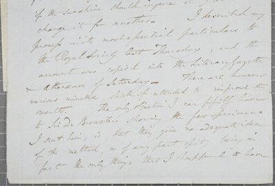 Ondertekende brief van William Henry Fox Talbot aan James David Forbes door William Henry Fox Talbot