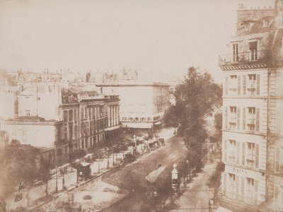 Uitzicht op de Boulevards in Parijs door William Henry Fox Talbot