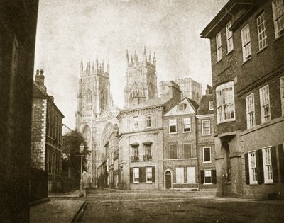Westfront, York Minster, vanaf Lendall Street door William Henry Fox Talbot