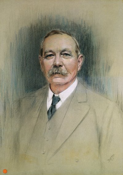 Portret van Sir Arthur Conan Doyle door William Henry Gates