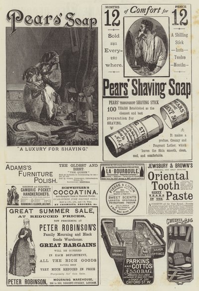 Pagina met Advertenties door William Henry Hamilton Trood