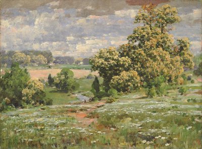 Bloeiende kastanjebomen door William Henry Holmes