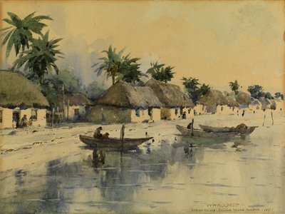 Indiaans dorp, Cozumel, Yucatan door William Henry Holmes