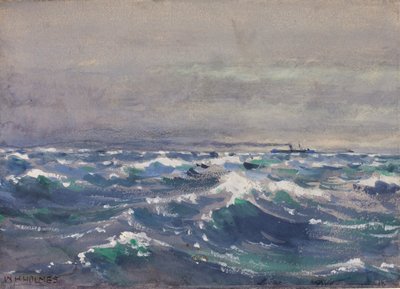 Op de stoomboot Bremen, bij Nova Scotia, 1880 door William Henry Holmes