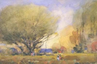 Zomers Tafereel, ca. 1920 door William Henry Holmes
