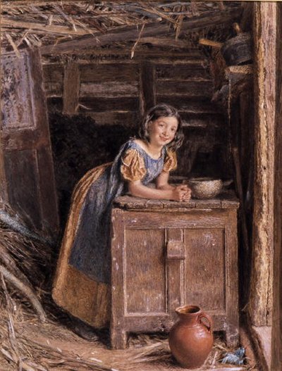 Een Rustieke Schoonheid door William Henry Hunt