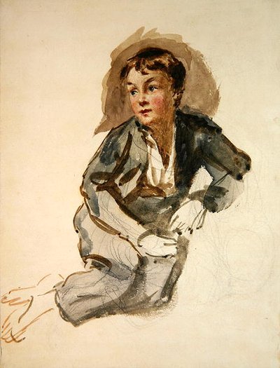 Een straatjongen door William Henry Hunt