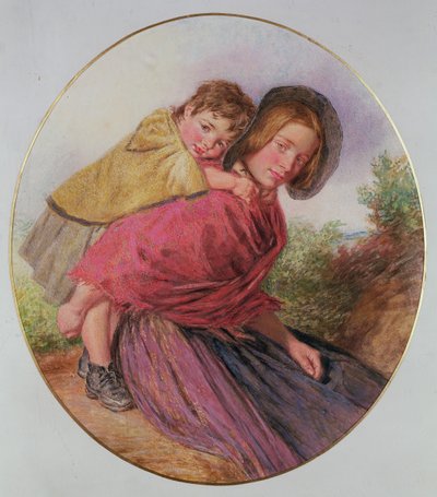Moeder en kind door William Henry Hunt