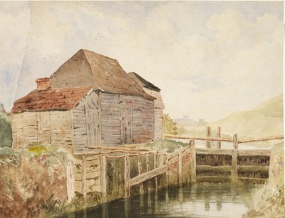 Oude molen en sluisdeuren (St. Catherine