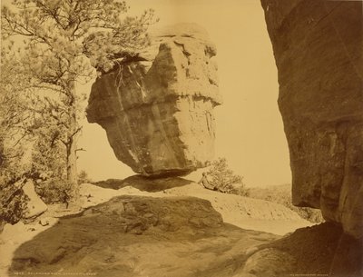 Balanced Rock, Tuin der Goden door William Henry Jackson