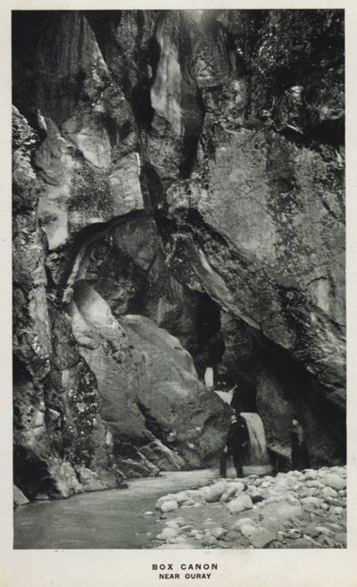 Canyons van Colorado: Box Canon, nabij Ouray door William Henry Jackson