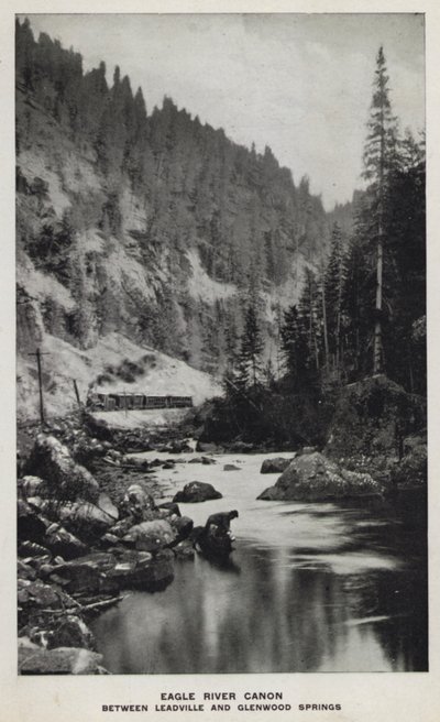 Canyons van Colorado: Eagle River Canon, tussen Leadville en Glenwood Springs door William Henry Jackson