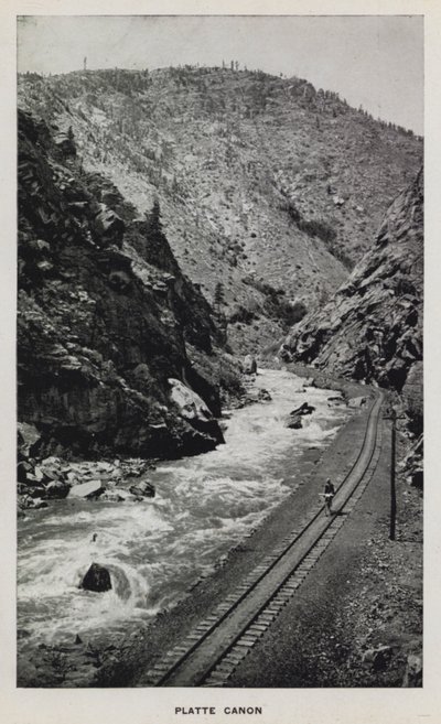 Canyons van Colorado: Platte Canon door William Henry Jackson