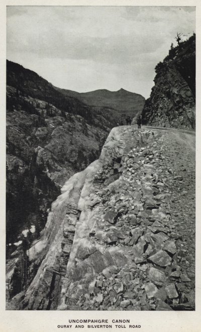 Canyons van Colorado: Uncompahgre Canon, Ouray en Silverton Tolweg door William Henry Jackson