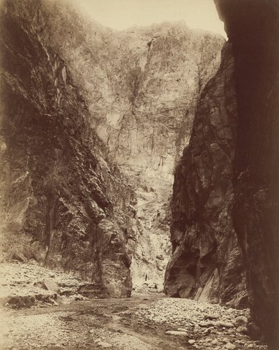 Diamond River Canyon,1885 (foto) door William Henry Jackson
