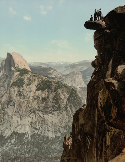 Glacier Point en South Dome, Yosemite Valley, Californië, gepubliceerd 1898 (foto) door William Henry Jackson