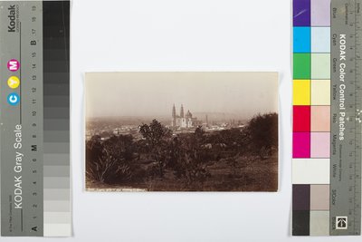 Lagos, algemeen uitzicht met kathedraal door William Henry Jackson