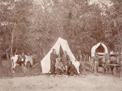 Op een reis naar de Berg van het Heilige Kruis door William Henry Jackson