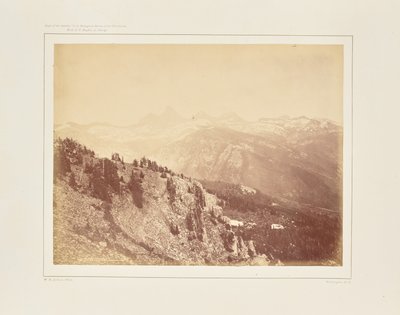 Panoramisch uitzicht op de Téton Range door William Henry Jackson