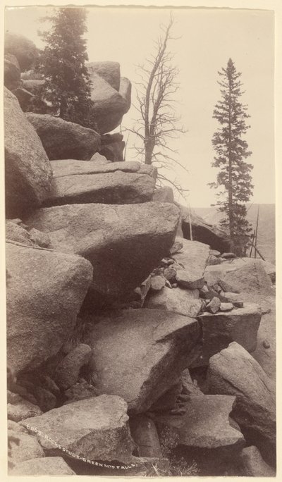 [Rotsenstudie, Green Mountain Falls, Colorado]. door William Henry Jackson