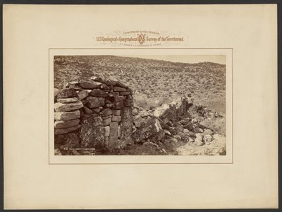 Ruïnes in Montezuma Cañon door William Henry Jackson