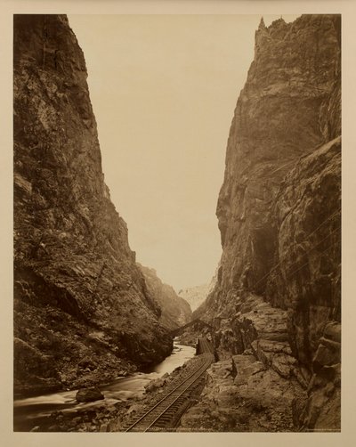 De Royal Gorge, Grand Canyon van de Arkansas door William Henry Jackson
