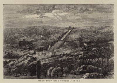 Vogelvlucht van Wilhelmshöhe door William Henry James Boot