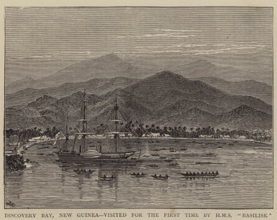 Discovery Bay, Nieuw-Guinea, voor het eerst bezocht door HMS Basilisk door William Henry James Boot