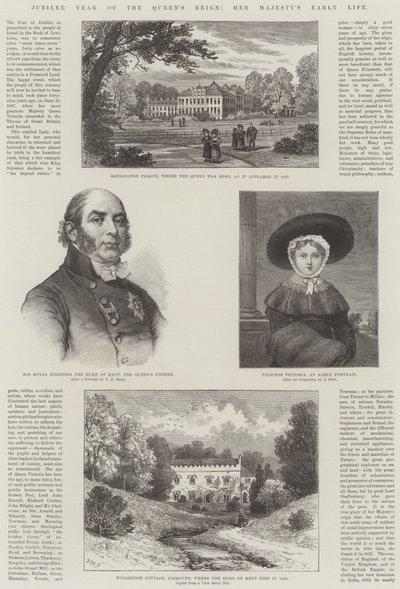 Jubileumjaar van het koninkrijk van de koningin, het vroege leven van Hare Majesteit door William Henry James Boot