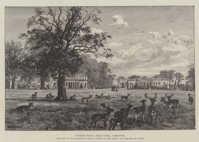 Studley Royal, nabij Ripon, Yorkshire, het Landgoed van de Markies van Ripon, bezocht door de Prins en Prinses van Wales door William Henry James Boot
