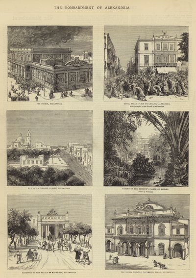 Het Bombardement van Alexandrië door William Henry James Boot